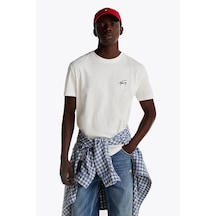 Tommy Jeans Erkek Tişört-dm0dm21140 Beyaz