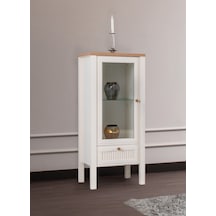 Alaçatı Tv Ünitesi Yan Vitrini Ceviz