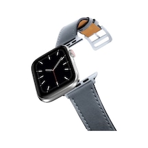Ally Apple Watch 7-8 41mm 6-5-4 40mm Single Coil Deri Kayış Kordon 3-2-1 38mm- 5775 Renk: Turuncu