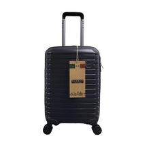 Oleets Kabin Boy Polipropilen Süper Esnek Kırılmaz Tekerlekli Valiz-bavul Siyah Siyah