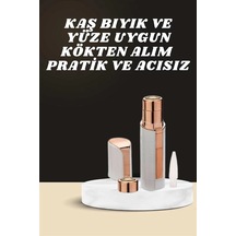 Buğz Kaş Bıyık Ve Yüz Epilasyon Aleti Ve Titreşimli Yüz Temizleme Masaj Aleti İkili Set