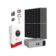 13.000 Watt Büyük Bağ Evi Solar Paketi 430w Güneş Paneli 3.5kw İnverter 5kw Lityum Akü