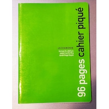L.C 96Yp Karton Kapak Dikişli Fransız Tipi Kareli Defter