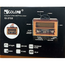 Golon Rx-bt88 Bluetooth Usb Nostaljik Şarjlı Radyo