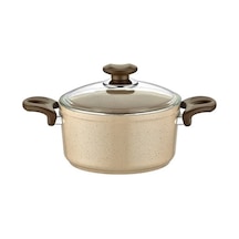 Gülsan Safran Granit 20 Cm Derin Tencere GULSAN.038 Vizon