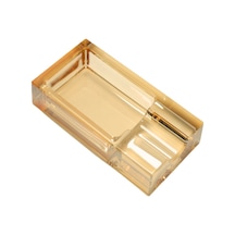 Premiumquality Gold Şeffaf Kristal Tekli Puro Küllüğü - Tr9747
