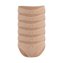 Özten Kadın 6'lı Paket Bambu Bikini Külot Ten