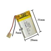 Sertec 502030 3.7v 250 Mah Lityum Polimer Pil 1.5a Drone Için Uygun Değildir