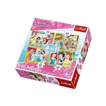 Çocuk Puzzle Happy Day Of Princesses/ Prin 35+48+54+70 Parça 4 İn 1 Puzzle