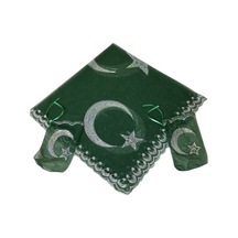 Damat Şalı Pullu Ay Yıldızlı Yeşil
