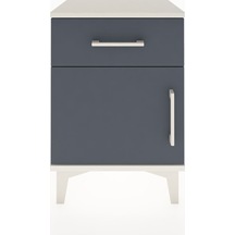 Arges Komodin Tek Raflı Tek Kapaklı 44x30x64 Aytaşı-antrasit Aytaşı