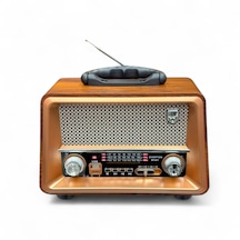 Rt-817a Ahşap Nostaljik Radyo,şık Tasarım Gerçek Ahşap Malzeme Nostalji Radyo