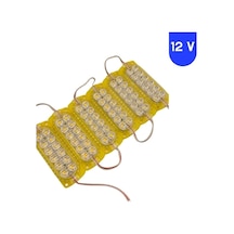 12 Volt 2.4 Watt 12 Smd Ledli Animasyonlu Sarı - Amber Çakar Modül 5 Adet