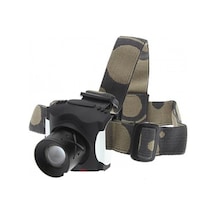Şarjlı Zoomlu Kafa Feneri-6806 Yeşil