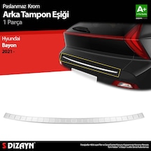 S-Dizayn Hyundai Bayon Krom Arka Tampon Eşiği 2021 Üzeri