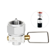 Gas Saver Plus Gaz Dönüştürücü Değiştirici Dolum Düz Tank Dönüşüm Adaptörü Kamp Gaz Adaptör Vanası Set 3 Çok Renkli