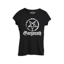 Gorgoroth - Pentagram Logo Siyah Bayan Tshirt 001