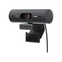Otomatik Işık Düzeltme, Gösteri Modu, Çift Gürültü Azaltıcı Mikrofon, Grafit Özellikli Logitech Brio 500 Full Hd Web Kamerası