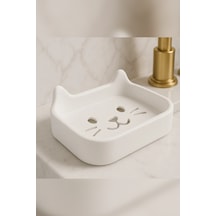 Buççin Online Mağaza Hayvan Figürlü Sabunluk Animal Soap Dish Banyo & Mutfak Dekoru Plastik Beyaz Çok Renkli