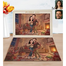 Bk Gift Kişiye Özel Sevgili Karikatürlü 1000 Parça Profesyonel Puzzle-3, 1000 Puzzle, Sevgililer Günü Hediyesi, Sevgiliye Hediye Kobitmeyencom36173 Bk