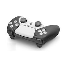 Ps4 Uyumlu Kablosuz Gamepad Oyun Kolu - Siyah Beyaz Nd500e