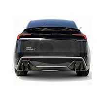 Red Lion Parts Tesla Model Y Juniper 2025-2026+ Uyumlu Parlak Siyah Glossy Black Arka Difüzör Yan Ekleri
