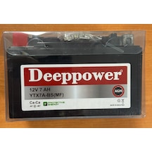 Deeppower 12 Volt 7 Amper Motosiklet Aküsü-ölçüler 152 88 94 Mm-2,5 Kg-ytx7a-bs Yatay