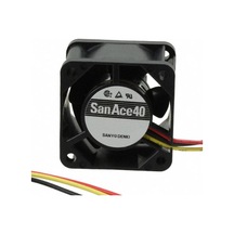 Sanyo-denki 40x40x20mm 12v 0,11a 3 Kablo Fan 109p0412h601