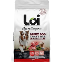 Loi Yetişkin Kuzu Etli Ve Pirinçli Köpek Maması 3 Kg