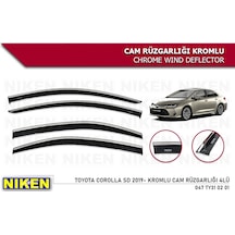 Yeni Corolla Uyumlu Sedan 2019 2020 Model Niken Kromlu Cam Rüzgarlığı