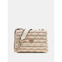 Guess Giully Iı Küçük 2 Bölmeli Kadın Bej Çapraz Çanta Hwag9673740-tmu