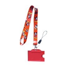 Mickey Mouse Kart Askı Ipi, Yaka Askı Ipi, Telefon Askısı Ve Kırmızı Kartlık
