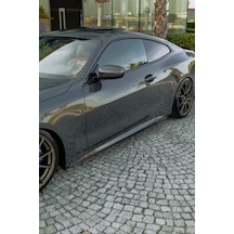 Bmw 4 Serisi G22 Yan Marşpiyel Gövde Eki Seti Sağ-sol Parlak Si Yah Pi Ano Black