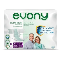Evony Belbantlı Yetişkin Hasta Bezi Xlarge 30 Adet 1x30 Paket XL