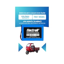 Jpn Herkül Kabinli Batarya Standart Kapasite Lifepo4 72v 60ah Elektrikli Motosiklet Bataryası