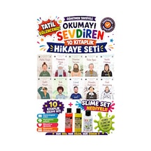 4.sınıf Öğretmen Tavsiyeli Okumayı Sevdiren 64 Sayfa 10 Kitaplık Hikaye Seti Slime Set Hediyeli