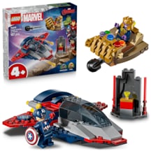 LEGO® ǀ Marvel Kaptan Amerika, Thanos'a Karşı 76319 - 4 Yaş ve Üzeri Süper Kahraman Seven Çocuklar için Yaratıcı Oyuncak Yapım Seti (107P)