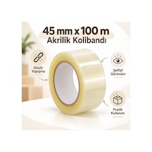 45 Mm X 100 M Şeffaf Akrilik Kolibandı 10'lu 1 Adet