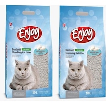 Enjoy Marsilya Sabun Kokulu İnce Topaklaşan Bentonit Kedi Kumu 2 x 10 L Enjoy Marsilya Sabun Kokulu İnce Topaklaşan Bentonit Kedi Kumu 2 x 10 L