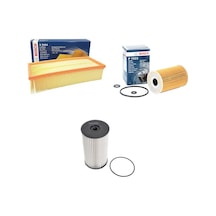 Bosch Filtre Bakım Seti Audi A3 1.6 Tdı 2004-2012 105 Beygir Hava + Yağ F. + Yakıt Filtre Bosch