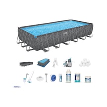 Bestway Apx 365 561kg Dikdörtgen Prefabrik Havuz Seti 7,32 M X 3,66 M X 1,32 M Bw584