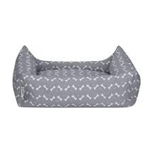 Pet Uniform Gri-beyaz Köpek Yatağı M 60x70cm Açık Bej