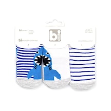 Bibaby Shark 3'lü Bebek Çorabı 68215 - Turkuaz - 0 - 6 Ay 0 - 6 Ay