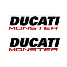 Ducati Monster 2 Adet Sticker Seti Siyah
