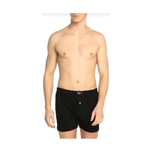 Tutku Elit 1101 Erkek Penye Havlu Bel Düz Boxer Tekli Siyah