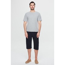 Twn Gri Melanj %100 Pamuklu Kısa Kollu 2'li Pijama Takimi 3ec84ortkkpjm 310