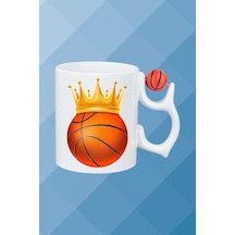Basketboll Toplu Basket Sever Kupa Bardak Çay Kahve Fincanı-3 Beyaz
