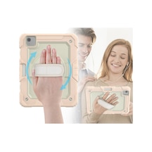 İpad Pro 11 2020 Kılıf Strap New Tablet Kapak - Pembe Diğer