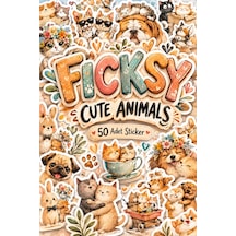 Sevimli Kedi Ve Köpek Sticker Seti - 50 Adet Etiket Çıkartma Diğer