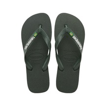 Brasil Logo Olive Green Unisex Terlik 39-40 Yeşil